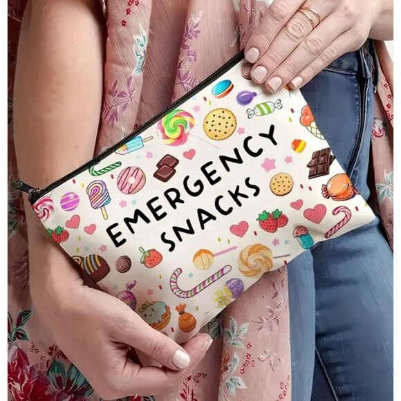 "Emergency Snacks" Makeup Bag - Picture 3 of 5
